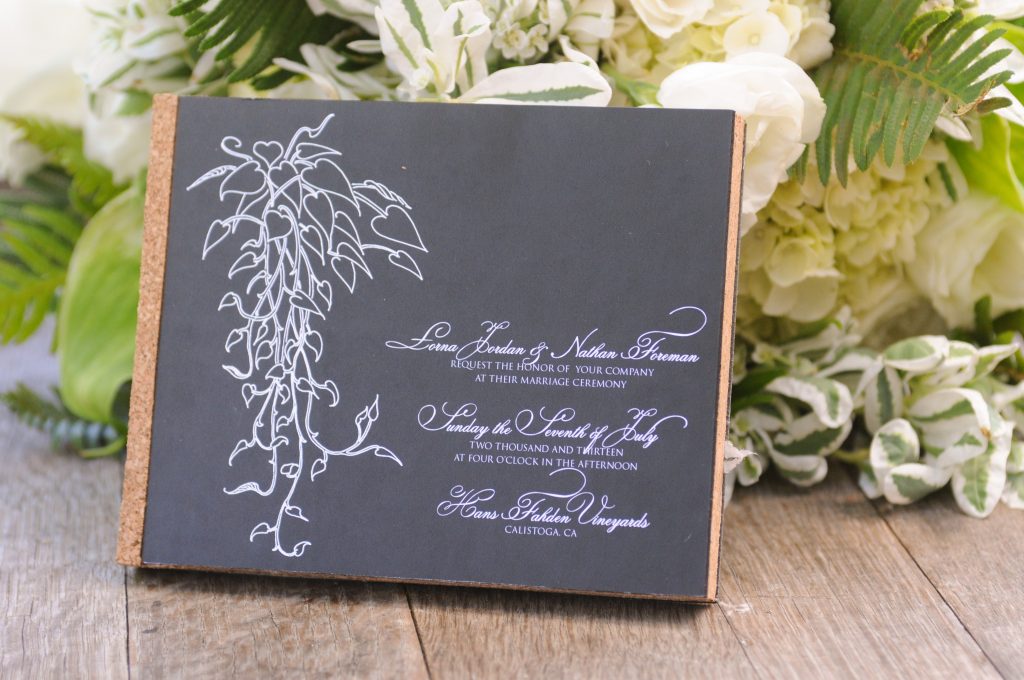 wedding invitations napa valley wedding photographer